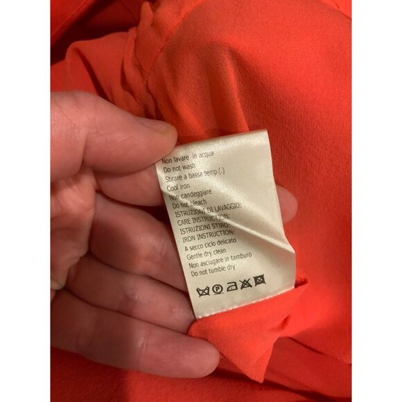 Giambattista Valli Red 100% Silk Sleeveless Sheath Dress, Size 8 (US) 44 (IT) - Picture 9 of 10